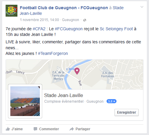 facebook live fcg selongey