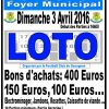 Loto FC Gueugnon 3 Avril 2016