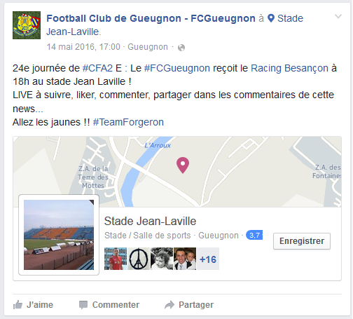 live fcgueugnon racing besancon foot gueugnon