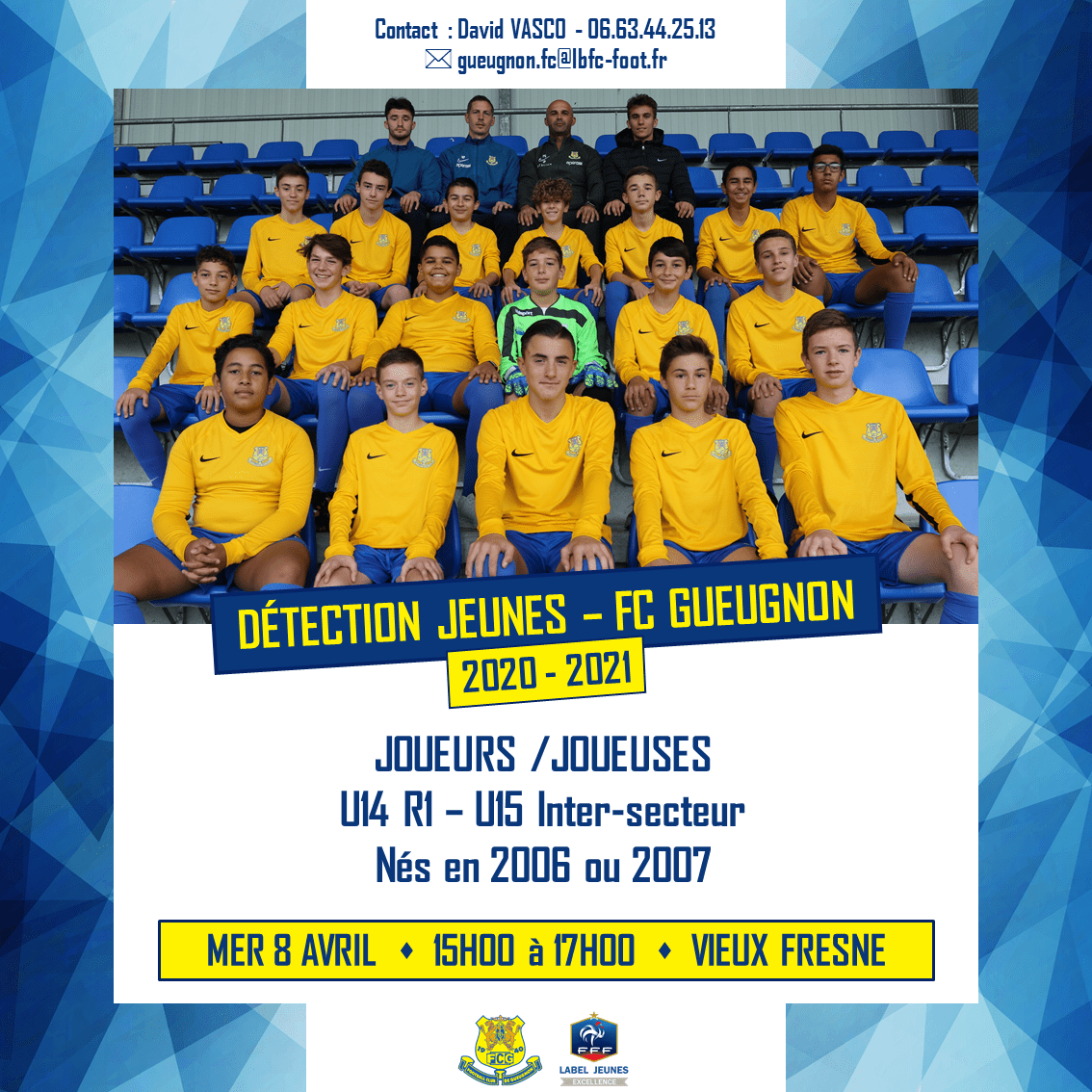 Ticket Match FC Gueugnon 2008/09 - Choix : Sète, Beauvais, Niort, Savoie, Libourne