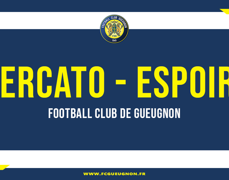 [Mercato] Le groupe Espoirs enregistre 6 renforts pour la saison 2022-2023.