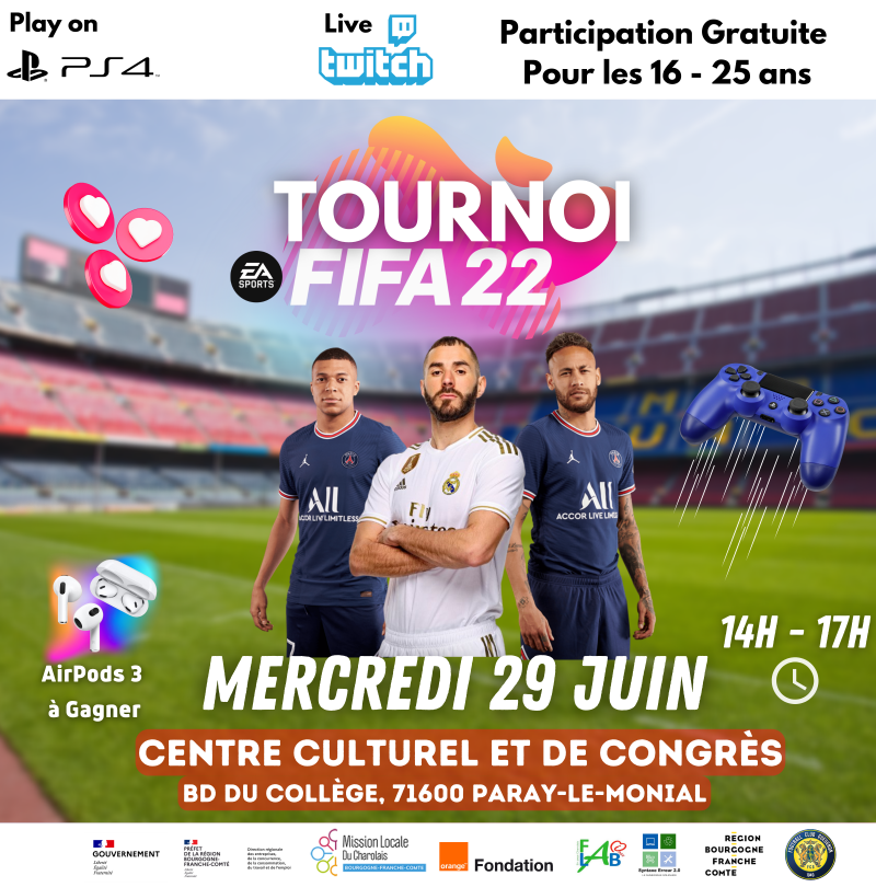 [eSport] Tournoi FIFA22 et Mario Kart Deluxe de la Mission Locale du Charolais